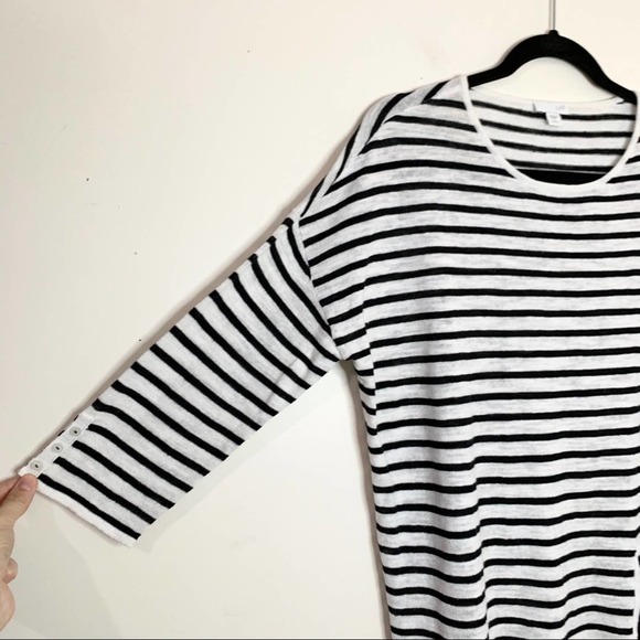 J. JILL Nautical Stripe Linen Blend Top - Picture 4 of 8